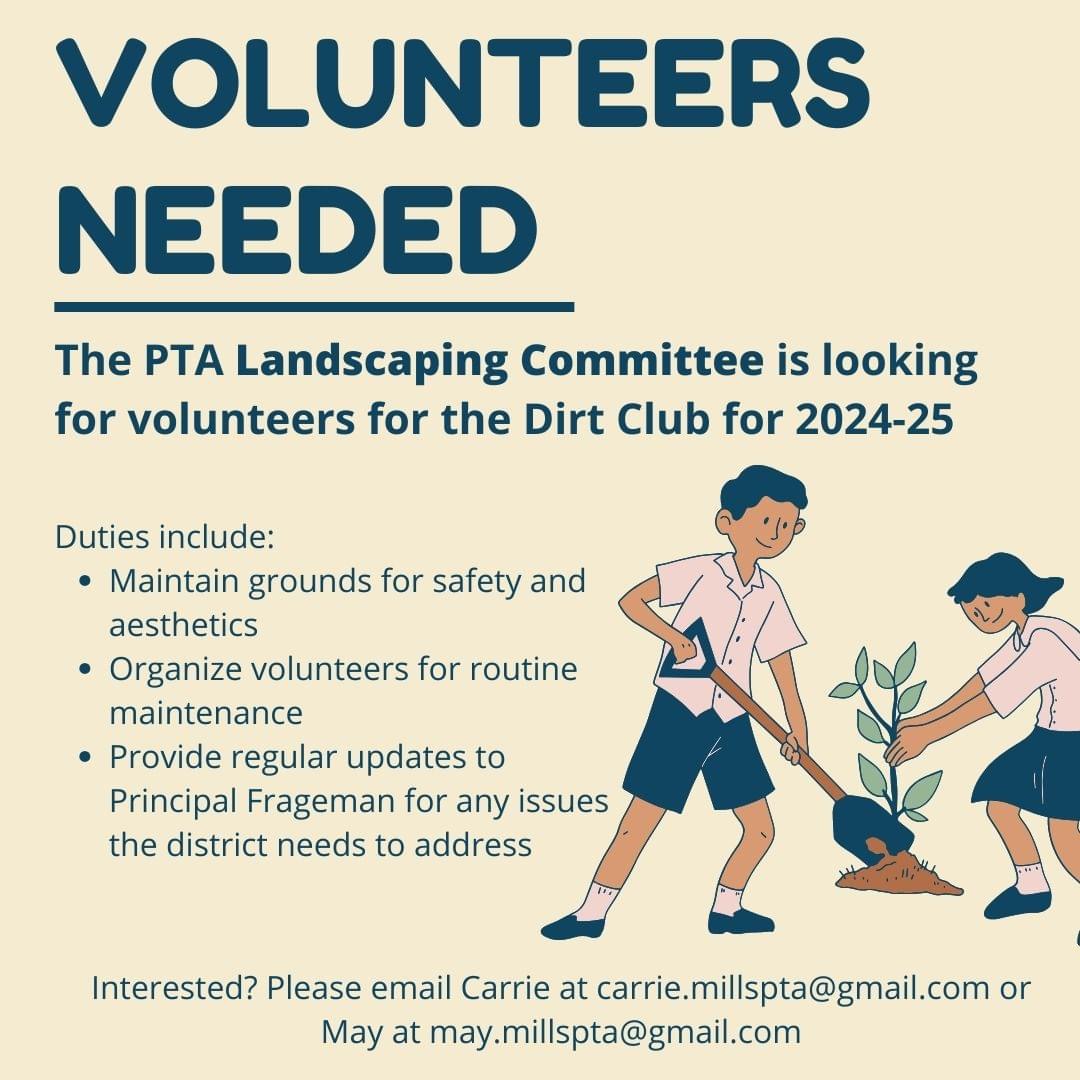 Landscaping Committee is looking for volunteers
