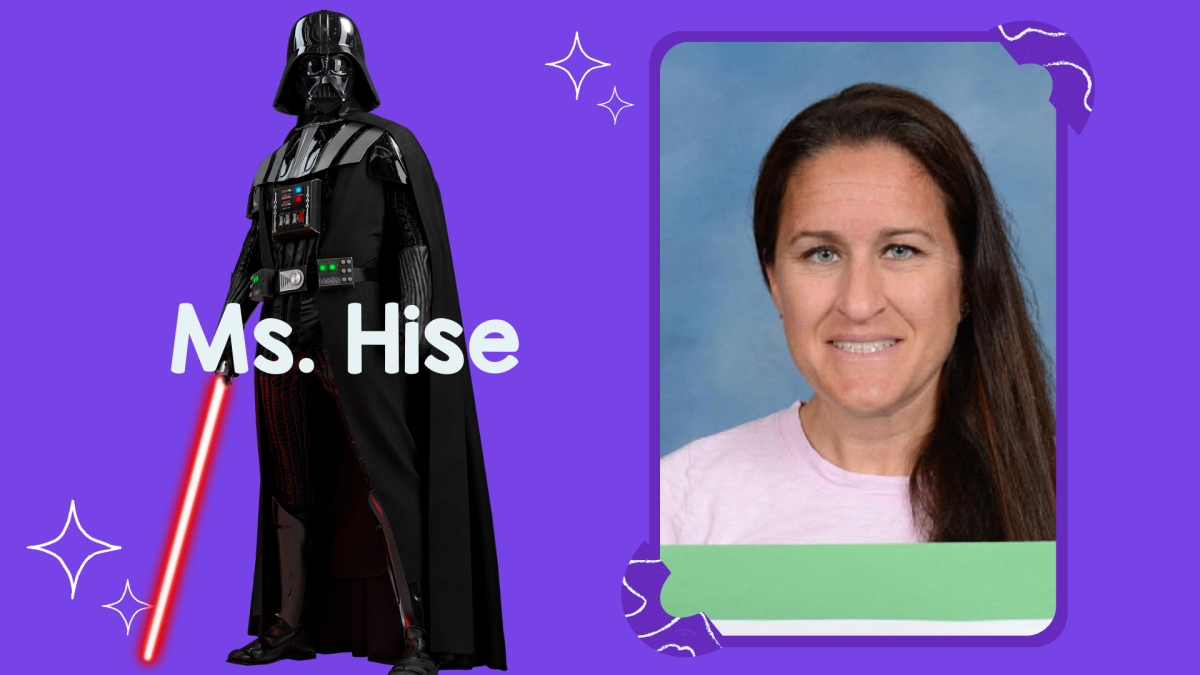Mrs. Hise and Darth Vader