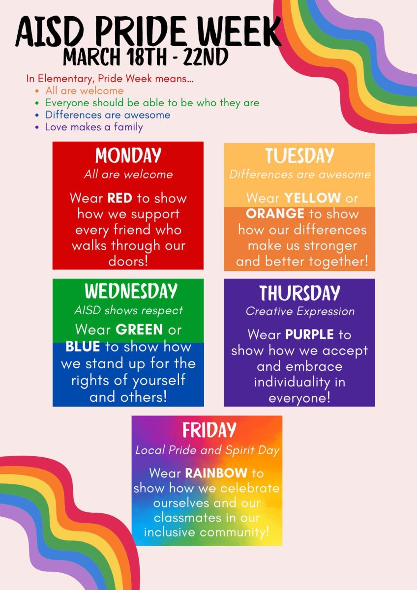 AISD Pride Week Activities