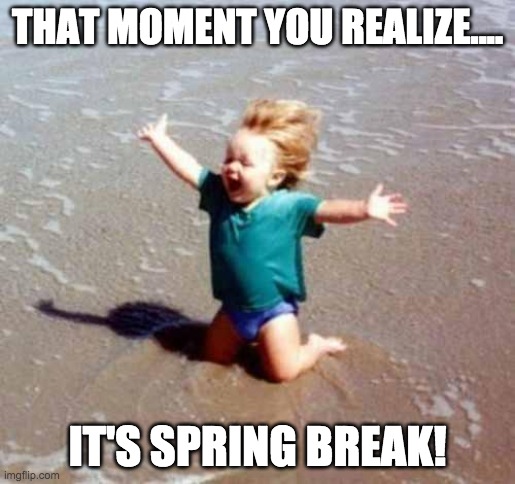 Spring Break Meme Baby