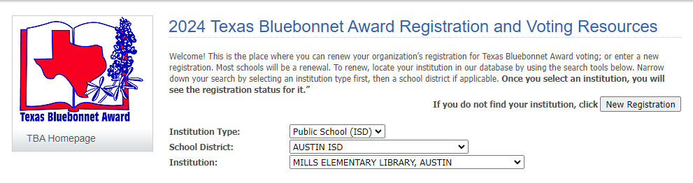 Bluebonnet Book Club Selection Information