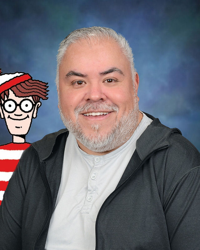 Mr. Varela with a Waldo Friend behind him