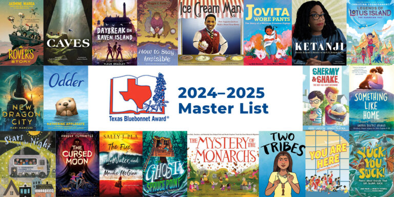 20 book covers of the 20 Bluebonnet Book Award finalists