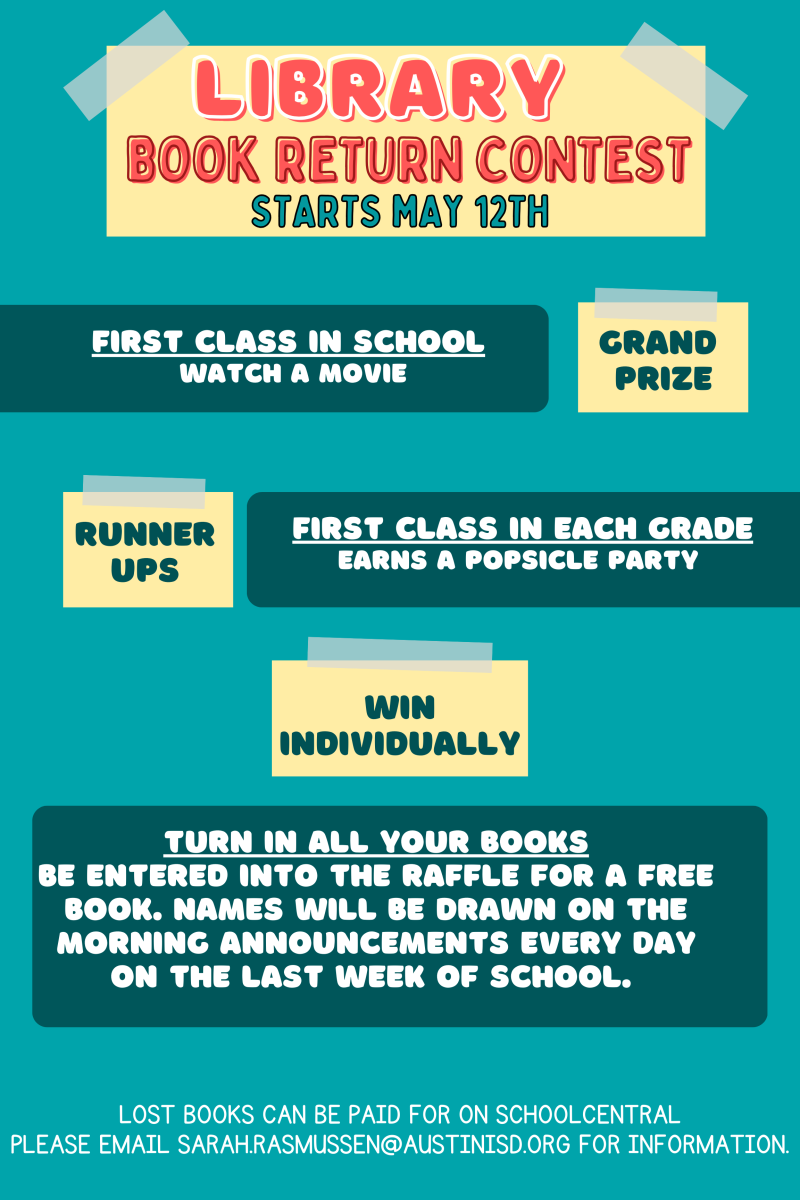 The Great Book Return Contest starts  May 12