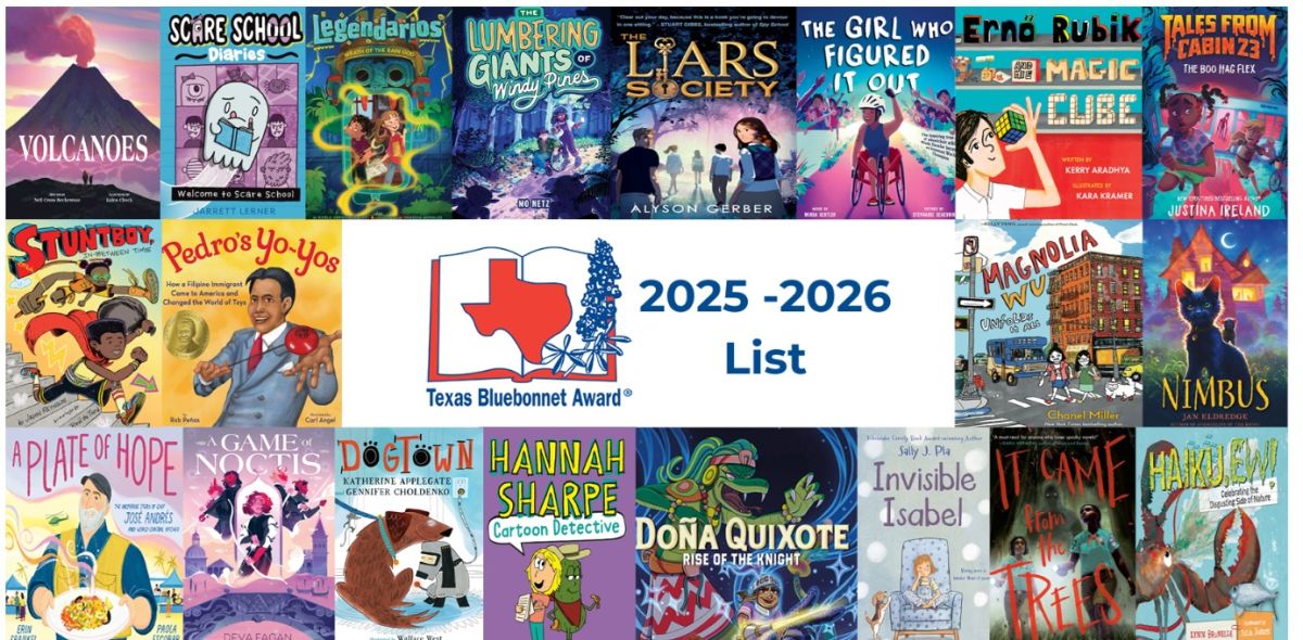 20 book covers of the 20 Bluebonnet Book Award finalists