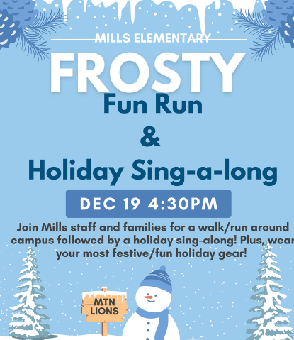 Frosty Fun Run and Sing-a-long