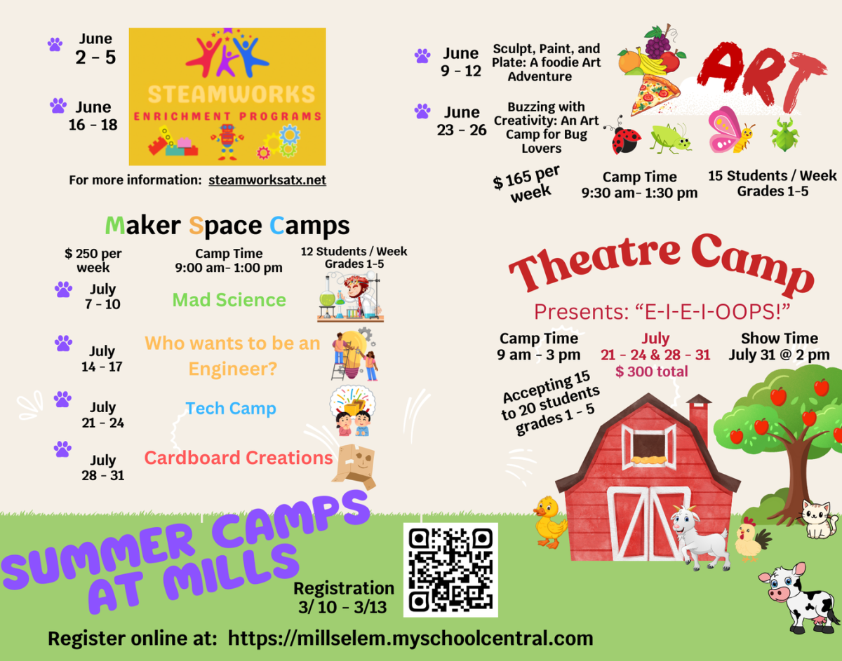 Summer Camp Listing for Mills Elementary